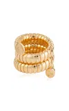Ivi Gaia Gold-plated Triple Twist Ring