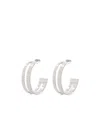 Ivi Grooved Earrings In White