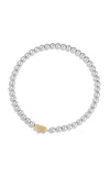 Ivi Kelly Rhodium-plated Sterling Silver Beaded Necklace