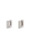 Ivi Logo Earrings In White