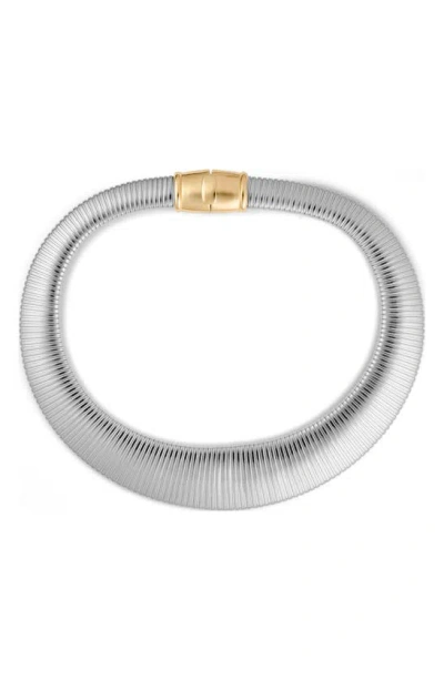 Ivi Los Angeles Chunky Gaia Necklace In Metallic