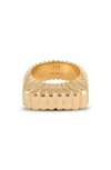 Ivi Los Angeles Gaia Signet Ring In Yellow Gold