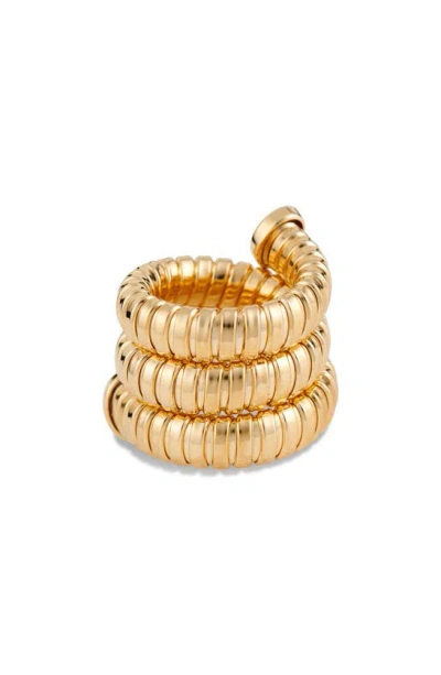 Ivi Los Angeles Gaia Triple Twist Ring In Yellow Gold