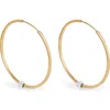 Ivi Los Angeles Large Joia Slim Hoop Earrings In Gold