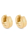 Ivi Los Angeles Slim Aurelia Huggie Hoop Earrings In Yellow Gold