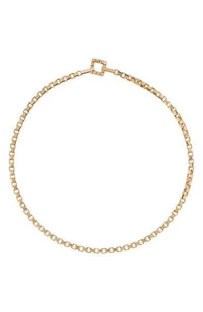 Ivi Los Angeles Slim Signore Chain Choker In Yellow Gold
