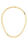 Ivi Los Angeles Slim Slot Chain Necklace In Yellow Gold