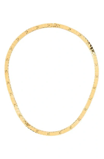 Ivi Los Angeles Slim Slot Chain Necklace In Yellow Gold