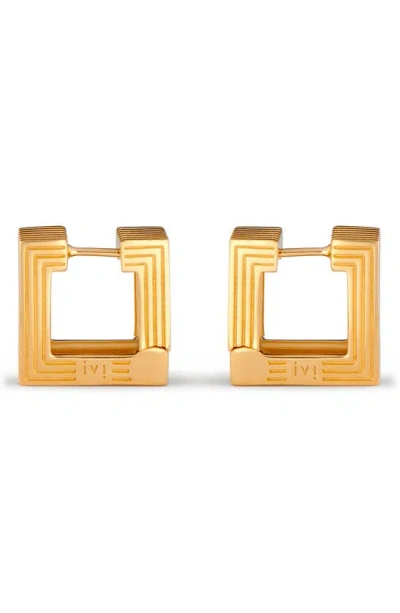 Ivi Los Angeles Small Aurelia Hoop Earrings In Yellow Gold