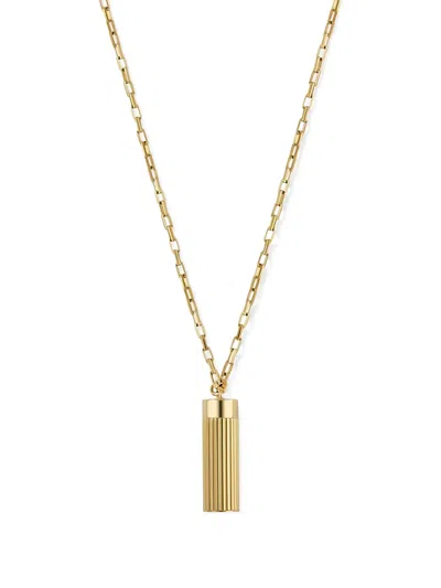 Ivi Memento Cylindrical-pendant Necklace In Gold