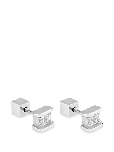 Ivi Mini Iris Ohrstecker In Silver