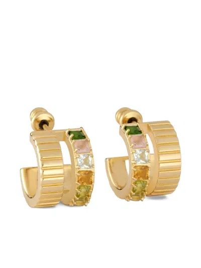 Ivi Ribbed-detail Earrings In Gold
