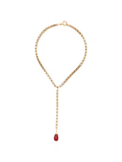 Ivi Signorey Chain Drop Necklace In Gold