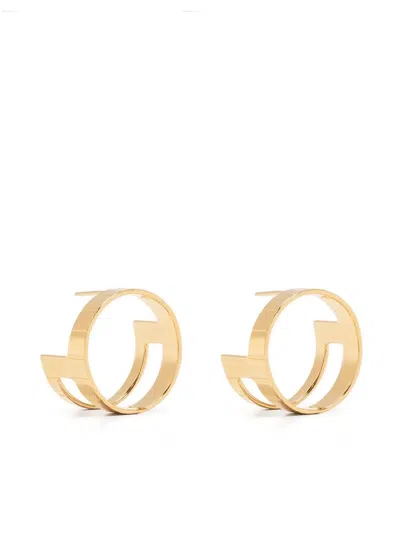 Ivi Slot Hoop Earrings In Gold