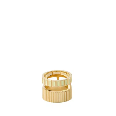 Ivi Slot Ring - Egg Shell - Or