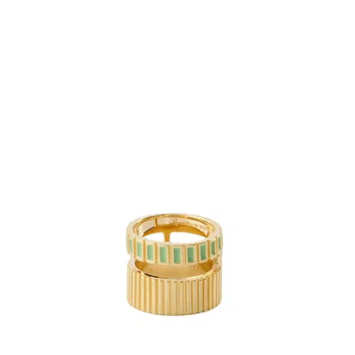 Ivi Slot Ring - Green - Or