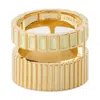 Ivi Slot Ring - Egg Shell - Or In Gold