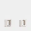 Ivi Logo Earrings In Silver