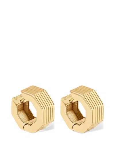 Ivi Small Aurelia Octagon Hoop Earrings In Gold