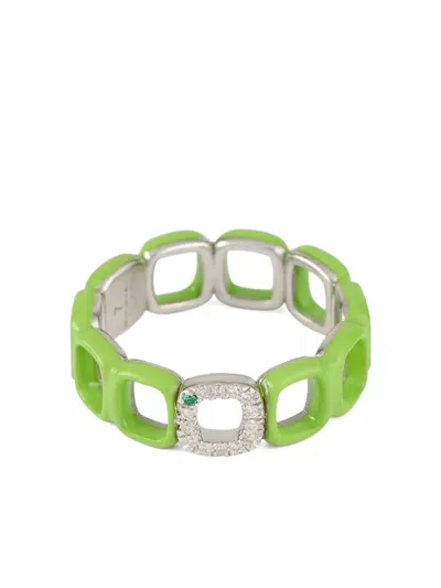 Ivi Toy Square Ring In Green