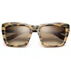 Ivi Vision Bonnie - Black / Bronze Gradient Lens In Polished Leopard In Brown
