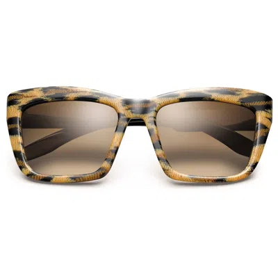 Ivi Vision Bonnie - Black / Bronze Gradient Lens In Polished Leopard In Multi