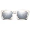 Ivi Vision Bonnie - Fade / Light Blue Chrome Flash Lens In Polished Ivory In White