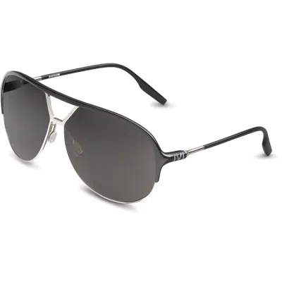 Ivi Vision Men's Division Sunglasses In Polished Black-chrome/ Grey Polarized Lens In Multi
