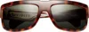 Ivi Vision Men's Lividity Sunglasses In Polished Classic Tortoise / Green Grey Lens In Red