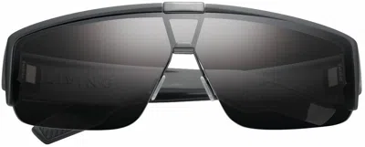 Ivi Vision Men's Living Sunglasses In Matte Black / Grey Lens
