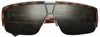 Ivi Vision Men's Living Sunglasses In Polished Classic Tortoise / Green Grey Lens In Multi