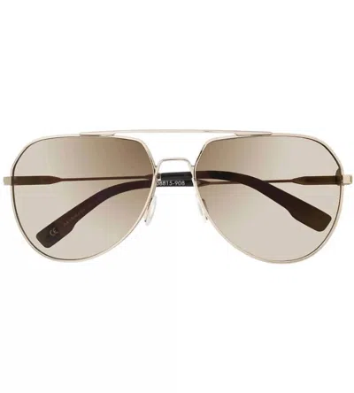 Ivi Vision Unisex Blake Sunglasses In Gold/ Tri-flection Copper Lens In Multi