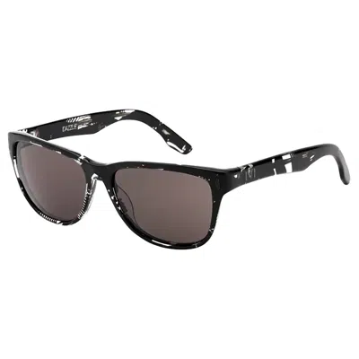 Ivi Vision Unisex Standard Sunglasses In Polished Dazzle/ Grey Lens In Multi