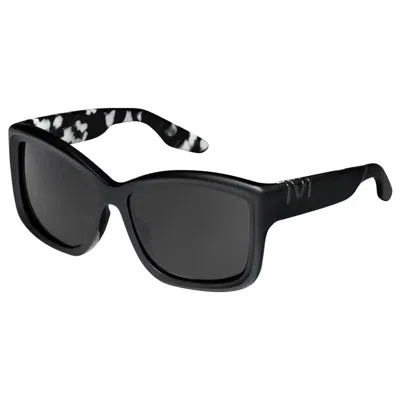 Ivi Vision Women's Beverly Sunglasses In Marble Stone/ Matte Black In Multi