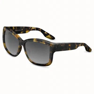Ivi Vision Women's Beverly Sunglasses In Matte Vintage Tortoise In Black