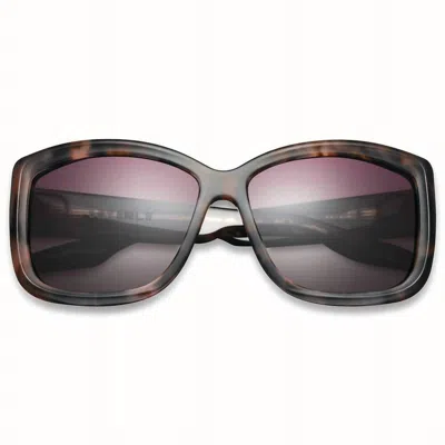 Ivi Vision Women's Beverly Sunglasses In Mauve Tortoise/ Rose Gradient Lens In Multi