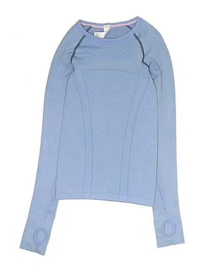 Pre-owned Ivivva Kids' Long Sleeve T-shirt In Blue