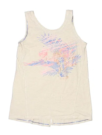 Pre-owned Ivivva Kids' Tank Top Tan Halter Neckline Tops In Brown