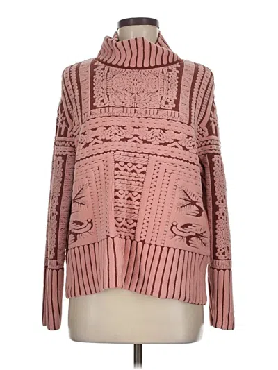 Pre-owned Ivko Turtleneck Sweater In Pink