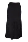 Ivko Women's Solid Skirt In Black In Black