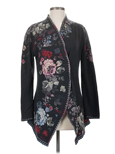 Pre-owned Ivko Wool Cardigan Sweater In Black