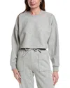 Ivl Collective Cropped Crewneck Sweatshirt In Grey