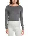 Ivl Collective Cropped Sleep T-shirt In Grey