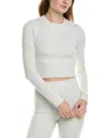 Ivl Collective Jersey Cropped Top In Grey