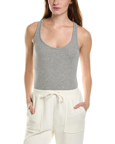 Ivl Collective Racerback Bodysuit In Grey