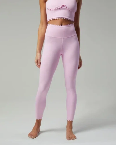 Ivl Collective Scallop Legging In Peony