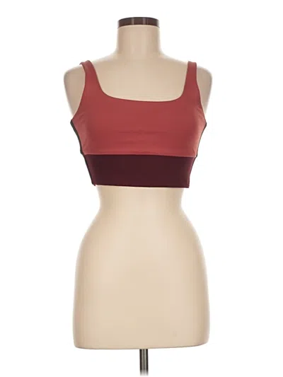 Pre-owned Ivl Collective Sports Bra In Burgundy