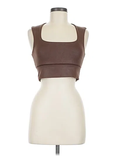 Pre-owned Ivl Collective Tank Top Brown Square Neckline Tops