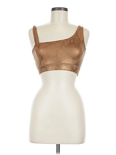 Pre-owned Ivl Collective Tank Top Brown Strapless Neckline Tops