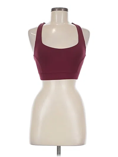 Pre-owned Ivl Collective Tank Top Burgundy Halter Neckline Tops